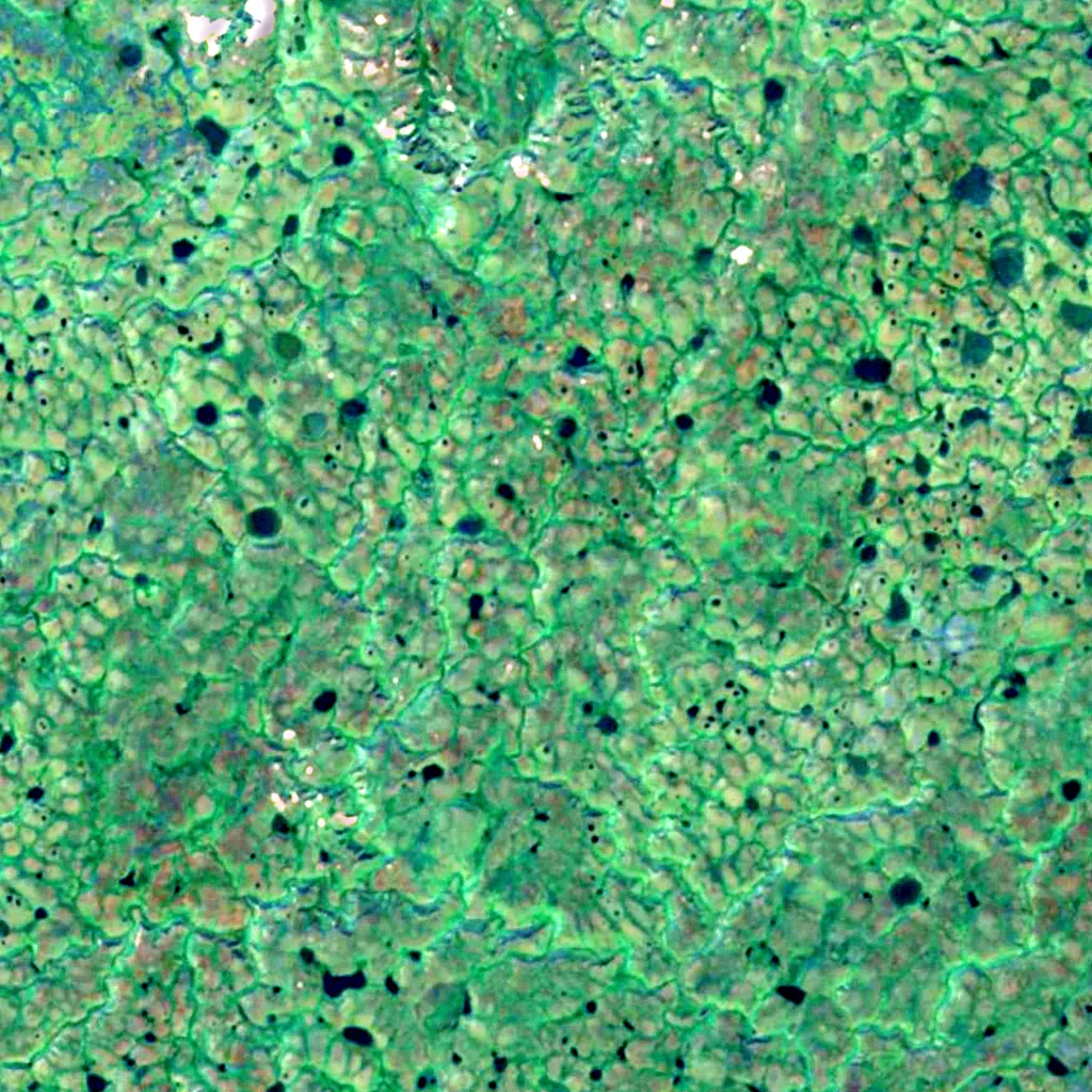 Kolguyev Island seen from above (Sentinel-2)