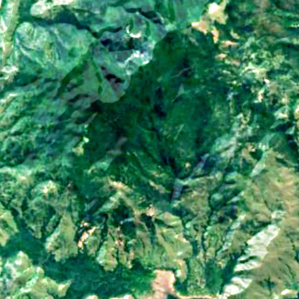 Komodo Island seen from above (Sentinel-2)