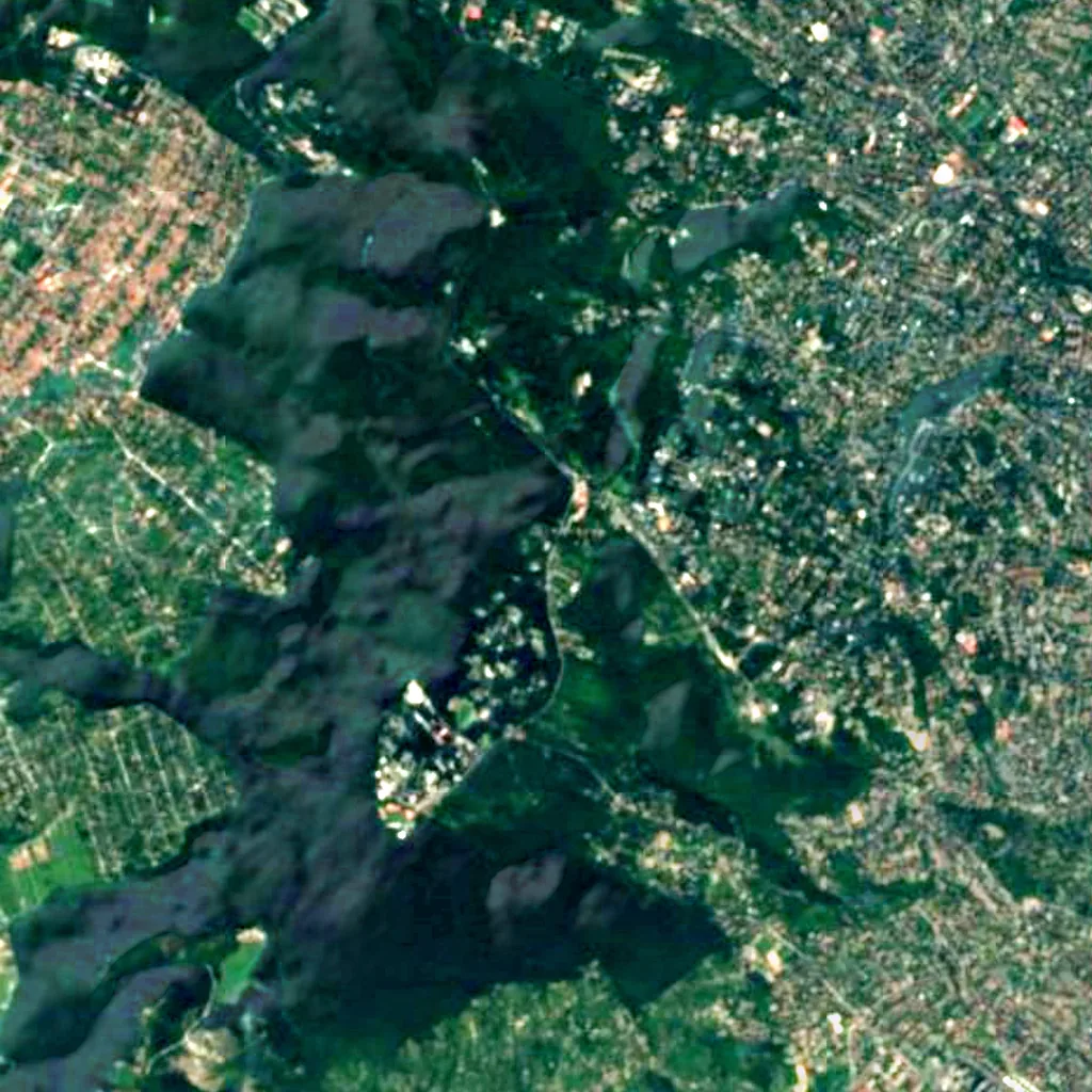 Konkoly Observatory seen from above (Sentinel-2)