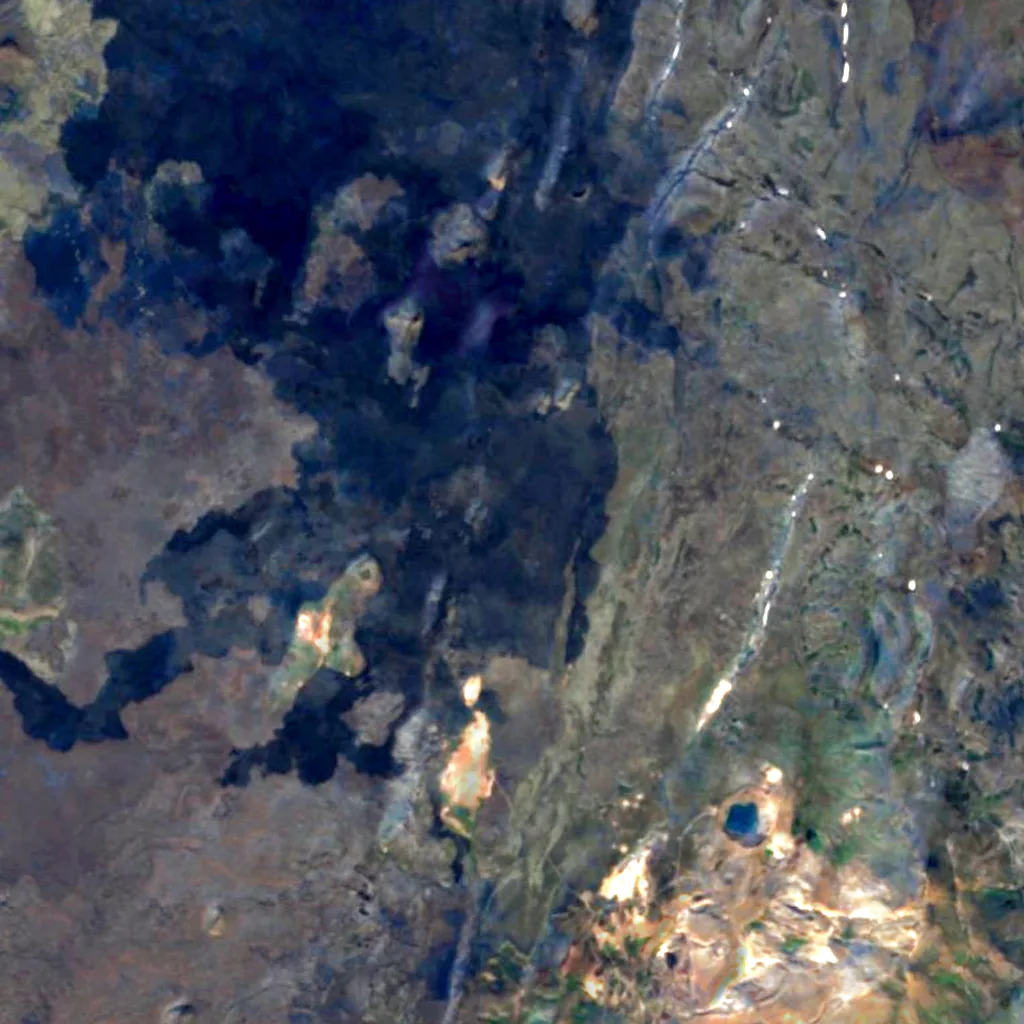 Krafla seen from above (Sentinel-2)