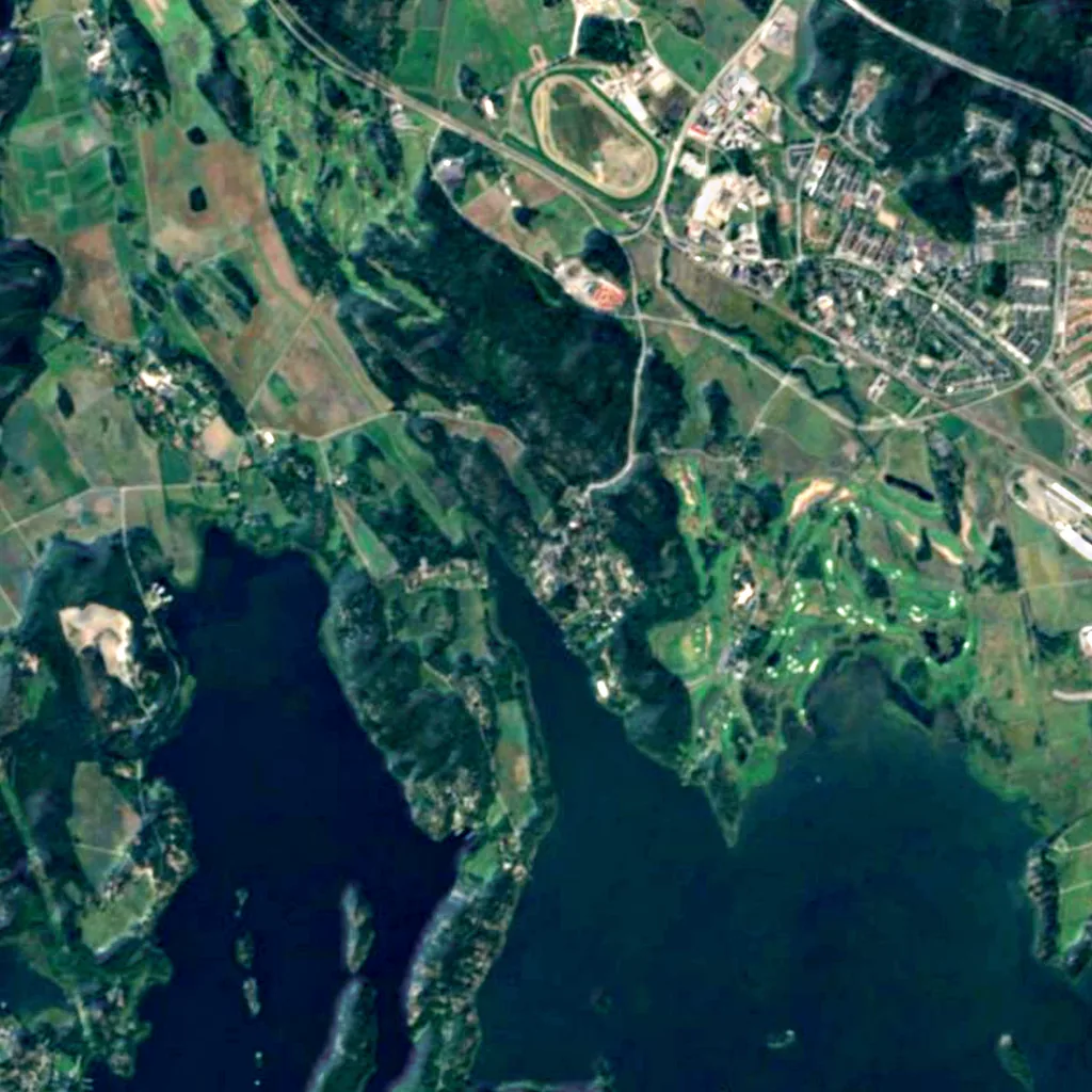 Kvistaberg Observatory seen from above (Sentinel-2)