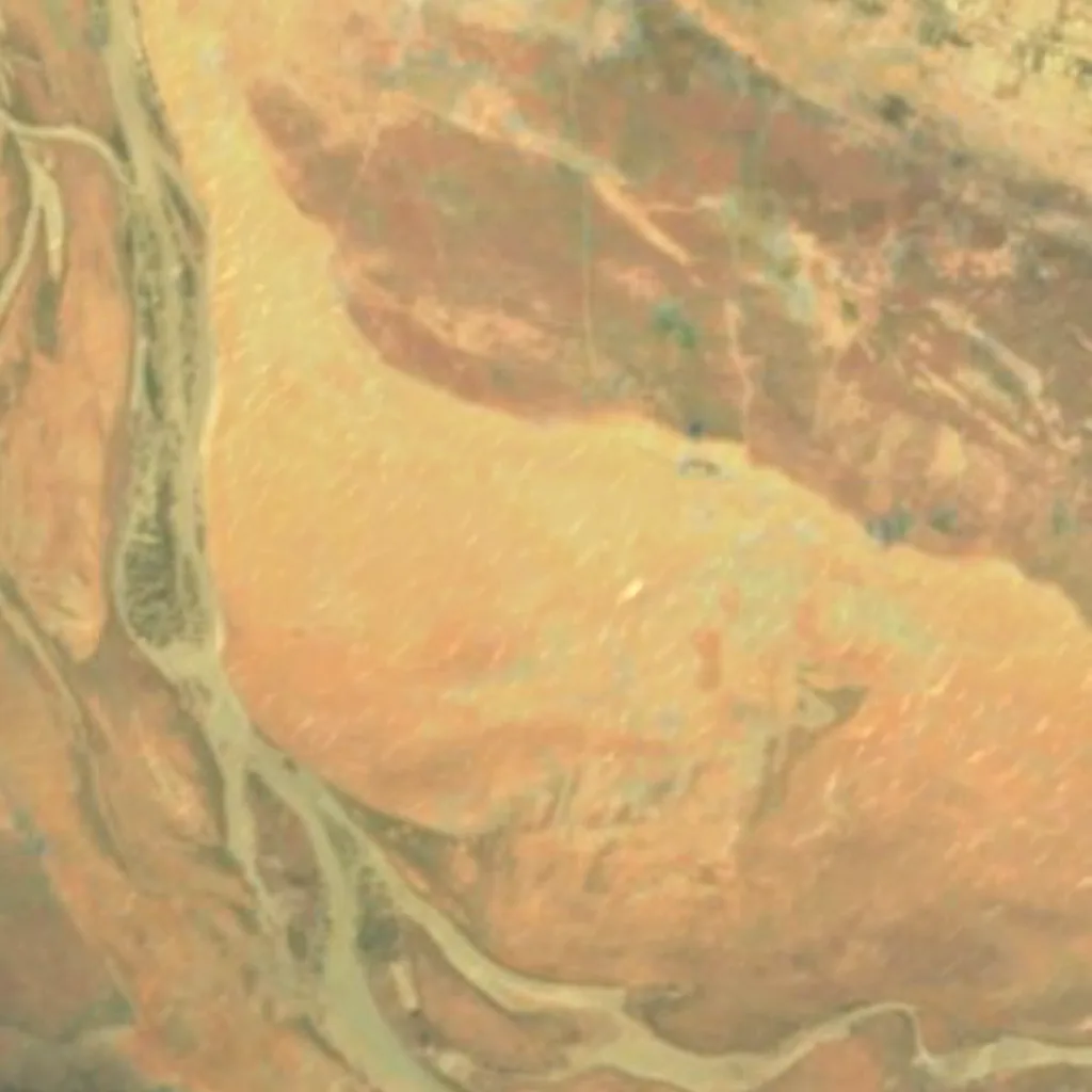 Lake Débo seen from above (Sentinel-2)