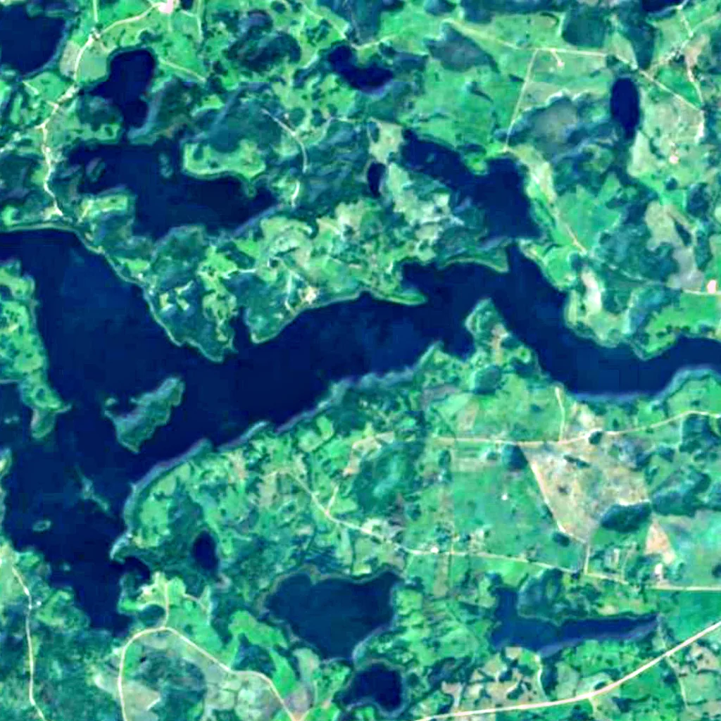 Lake Drīdzis seen from above (Sentinel-2)