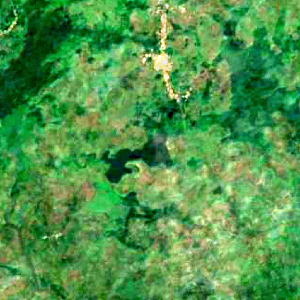 Lake Monoun seen from above (Sentinel-2)