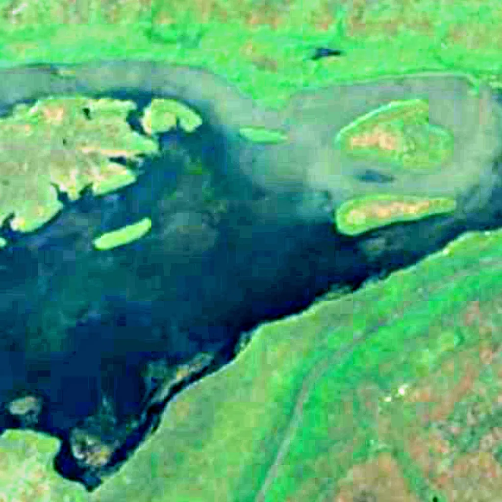 Lake No seen from above (Sentinel-2)