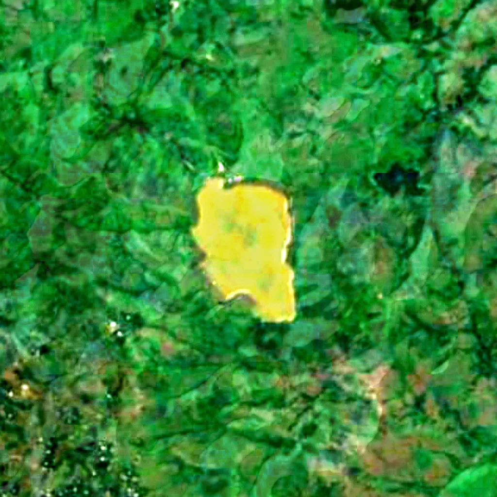 Lake Nyos seen from above (Sentinel-2)