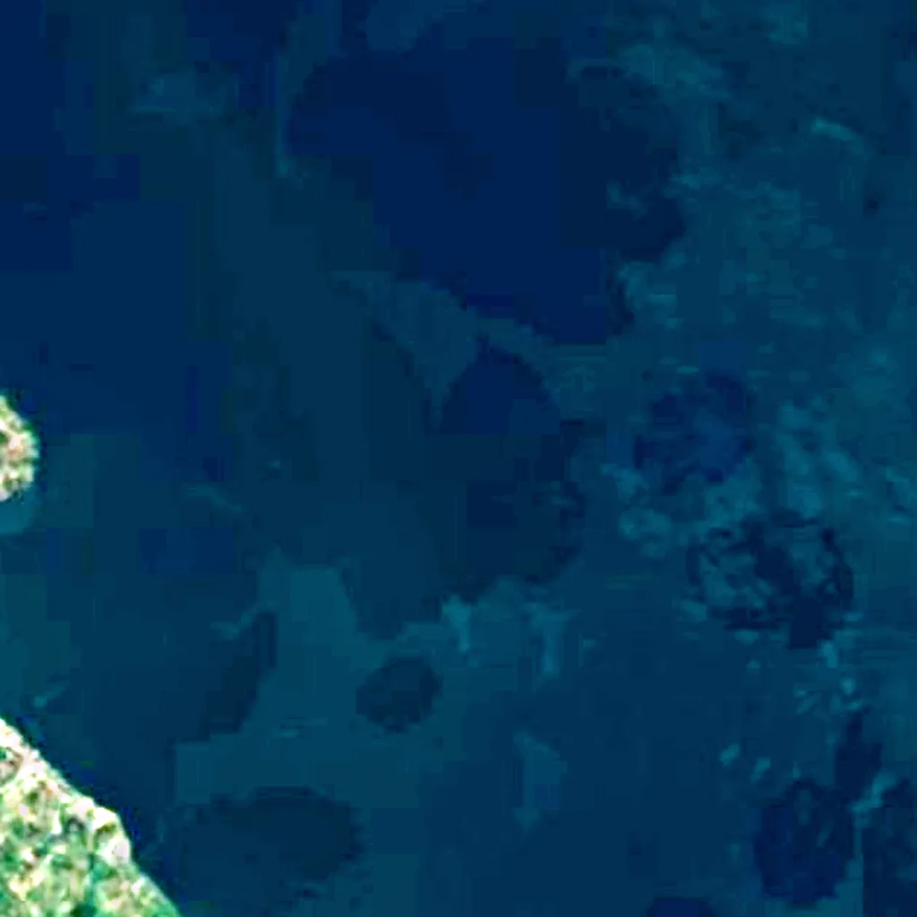Lake Toba seen from above (Sentinel-2)