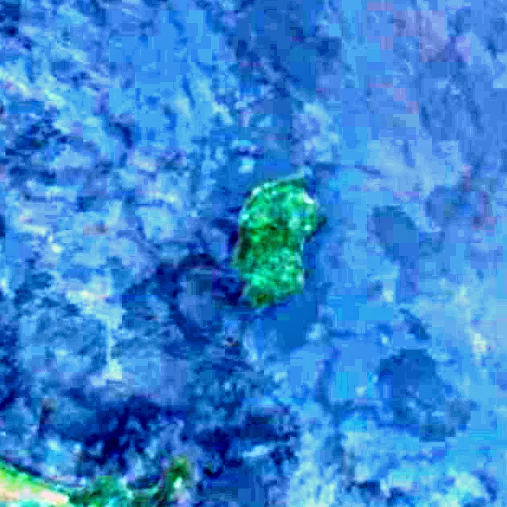 Lake Tumba seen from above (Sentinel-2)