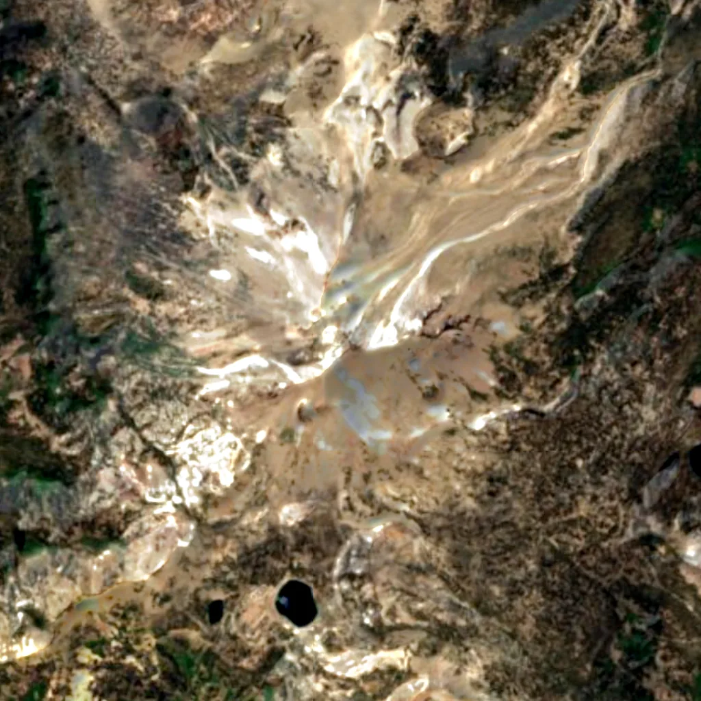 Lassen Peak seen from above (Sentinel-2)