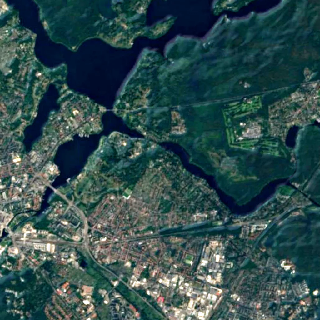 Leibniz Institute for Astrophysics Potsdam seen from above (Sentinel-2)