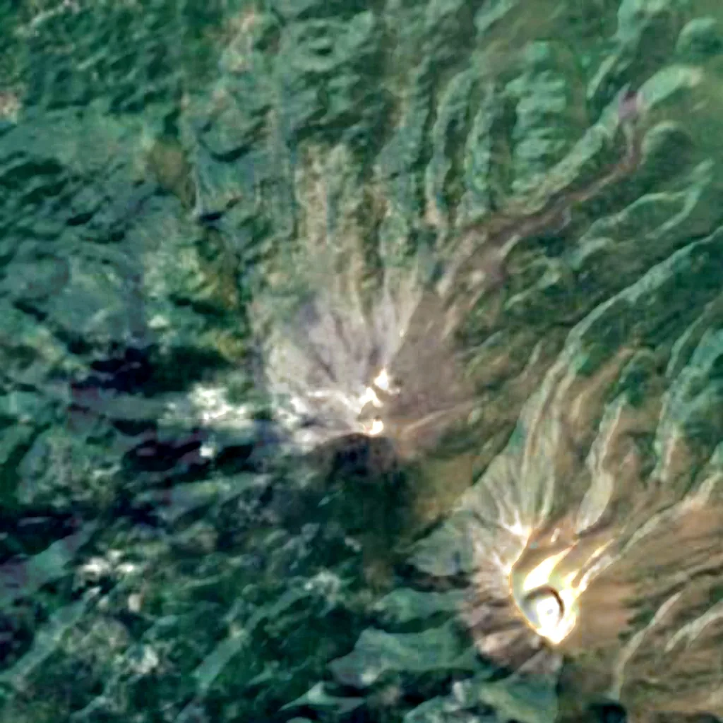 Lewotobi seen from above (Sentinel-2)