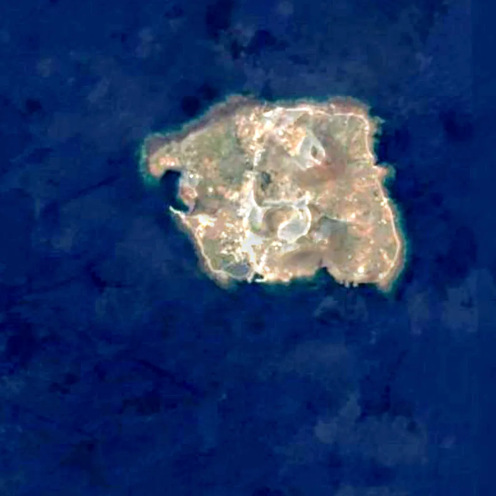 Linosa seen from above (Sentinel-2)