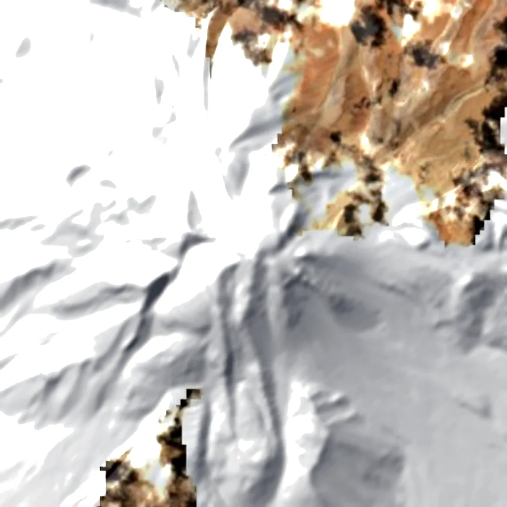Llullaillaco seen from above (Sentinel-2)