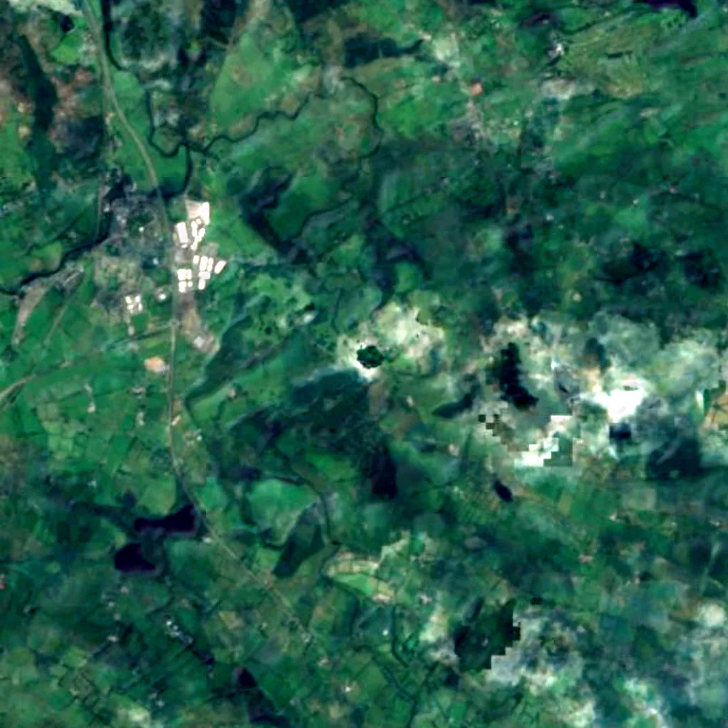 Markree Observatory seen from above (Sentinel-2)
