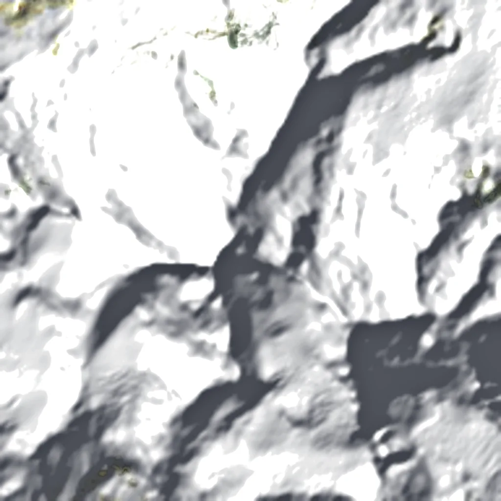 Masherbrum seen from above (Sentinel-2)