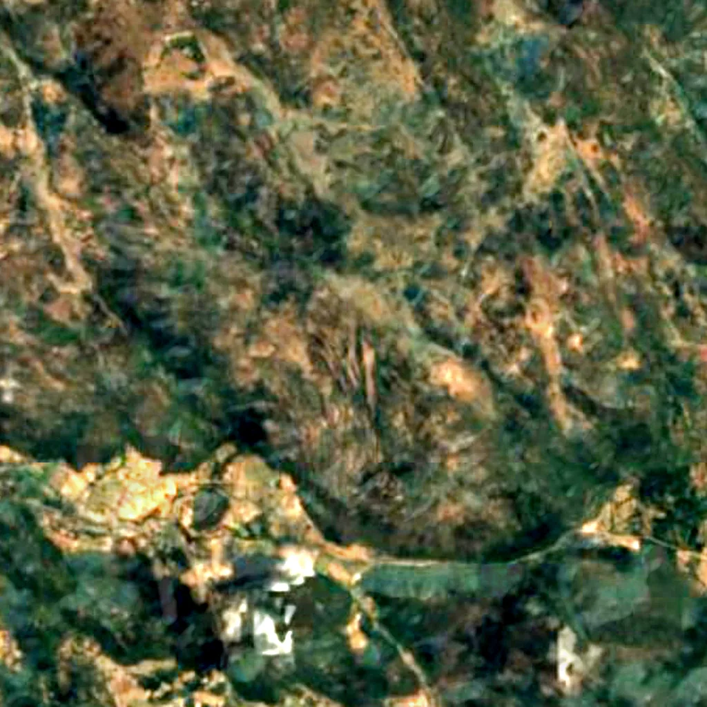 Matobo Hills seen from above (Sentinel-2)