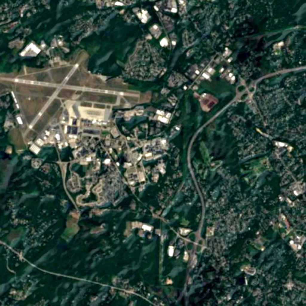 MIT Lincoln Laboratory seen from above (Sentinel-2)