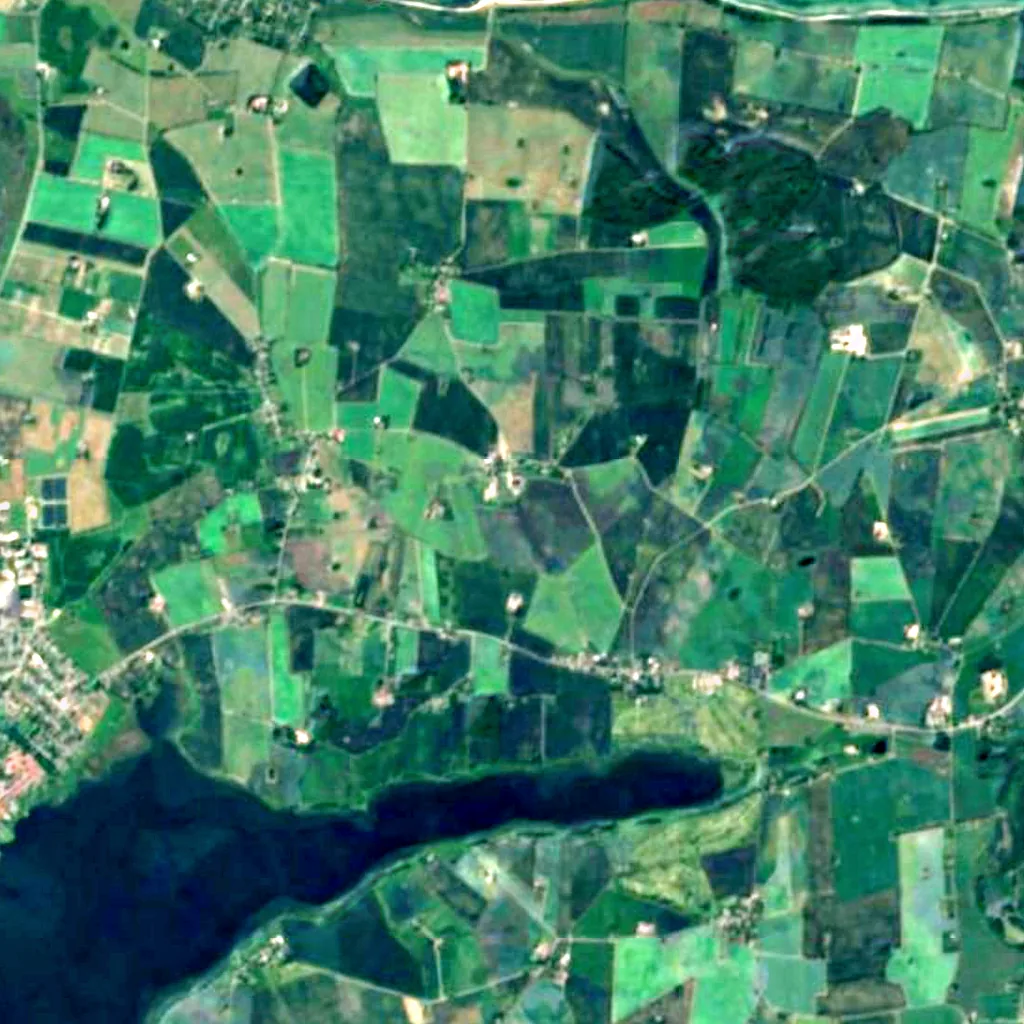 Møn seen from above (Sentinel-2)