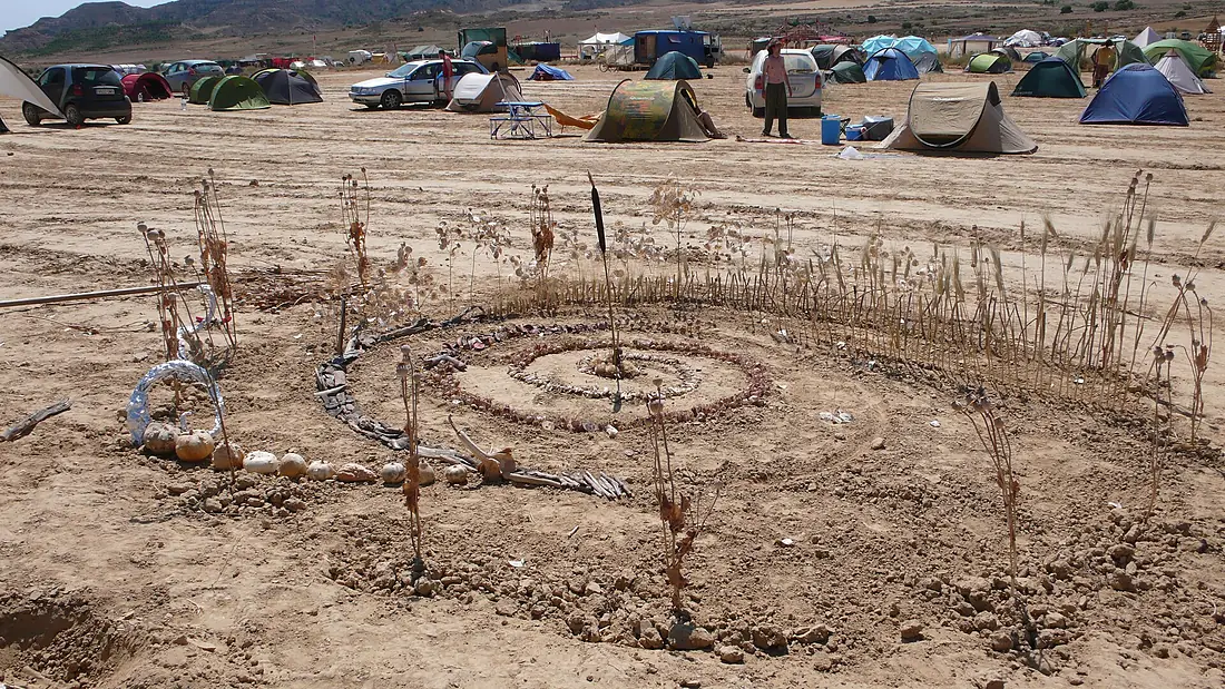 Acampada en los Monegros