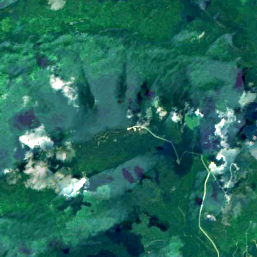 Mont Mégantic Observatory seen from above (Sentinel-2)