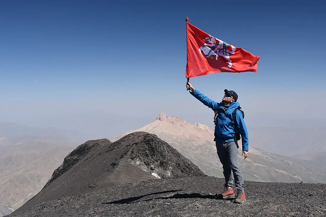 The summit of Mount Bazardüzü