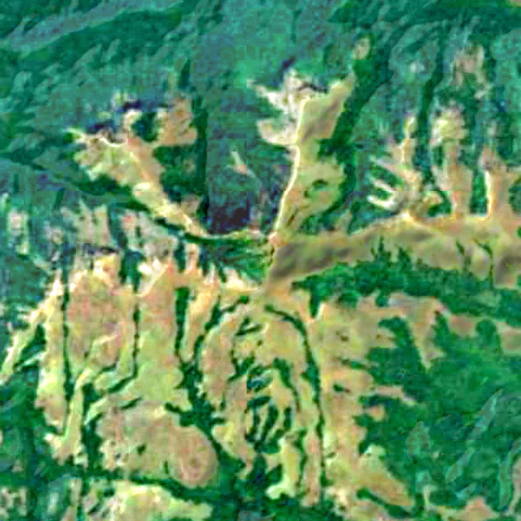 Mount Bintumani seen from above (Sentinel-2)
