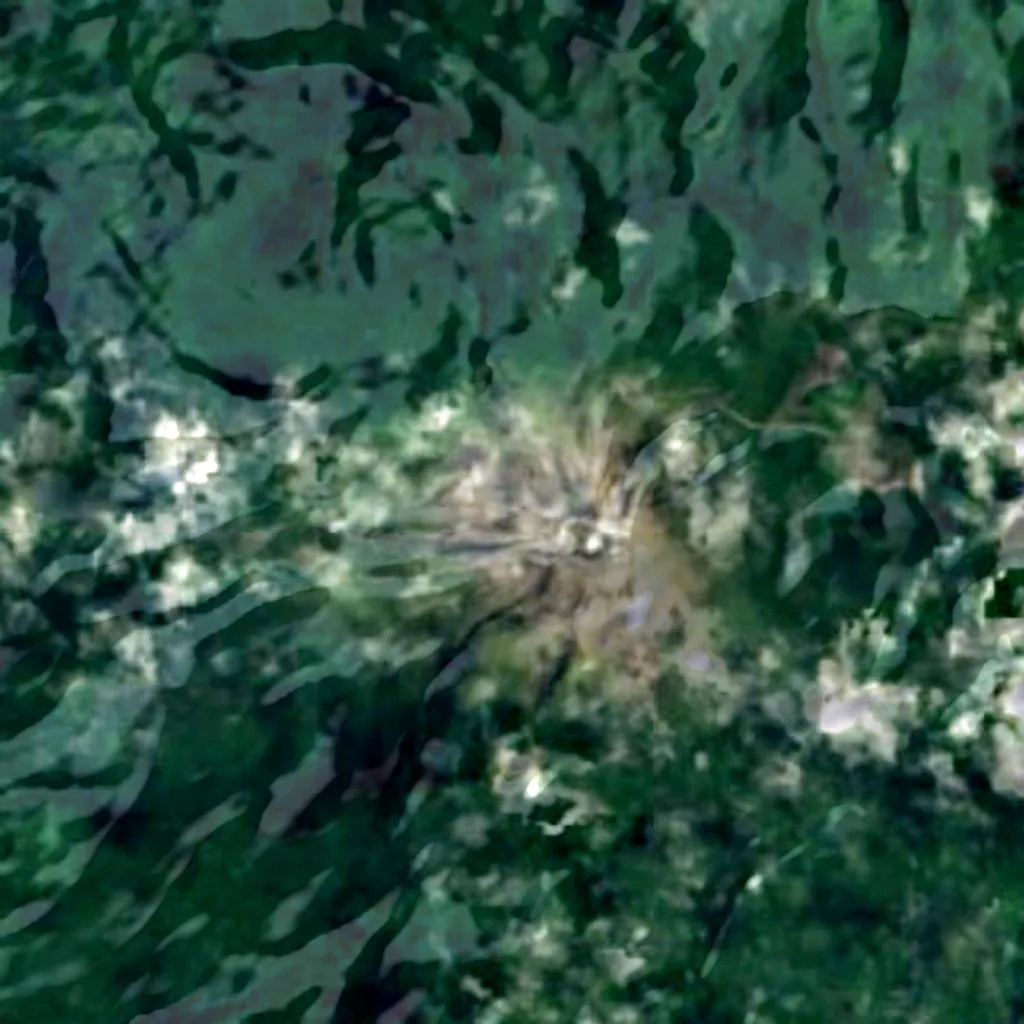 Mount Bulusan seen from above (Sentinel-2)