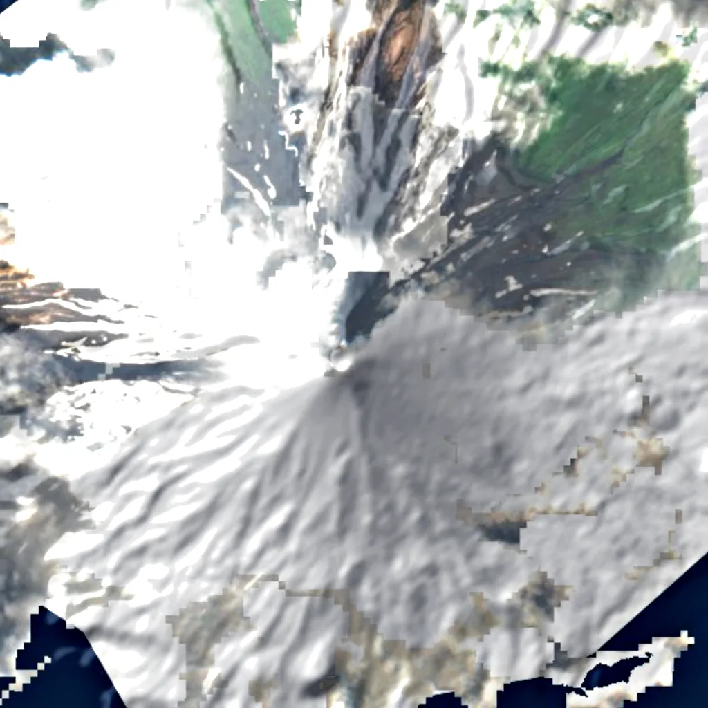 Mount Cleveland seen from above (Sentinel-2)