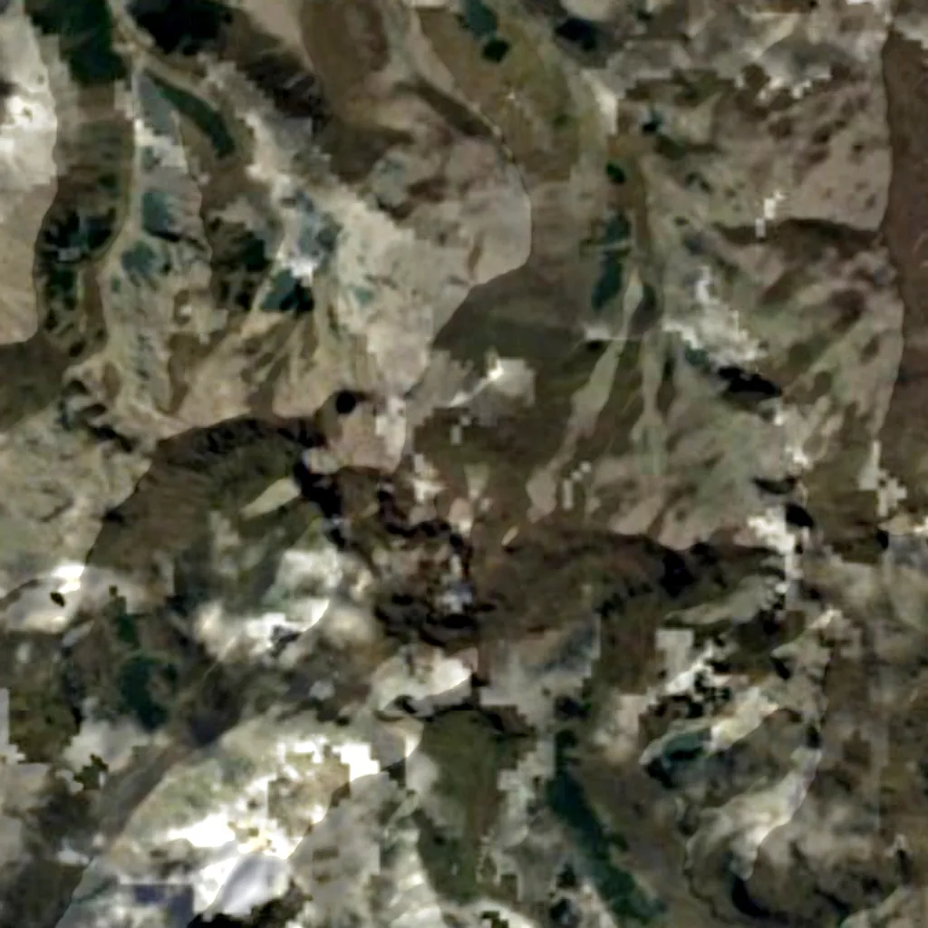 Mount Giluwe seen from above (Sentinel-2)
