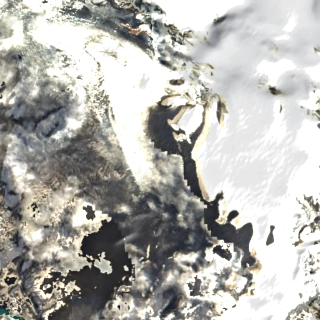 Mount Hudson seen from above (Sentinel-2)