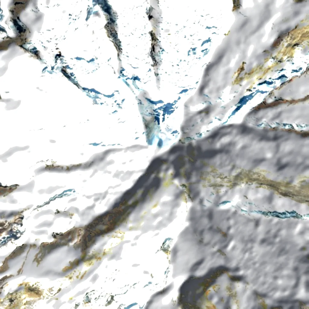 Mount Iliamna seen from above (Sentinel-2)