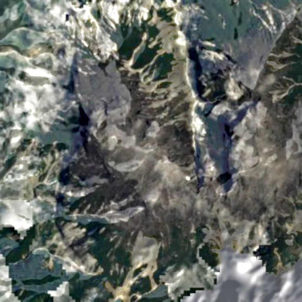 Mount Kinabalu seen from above (Sentinel-2)