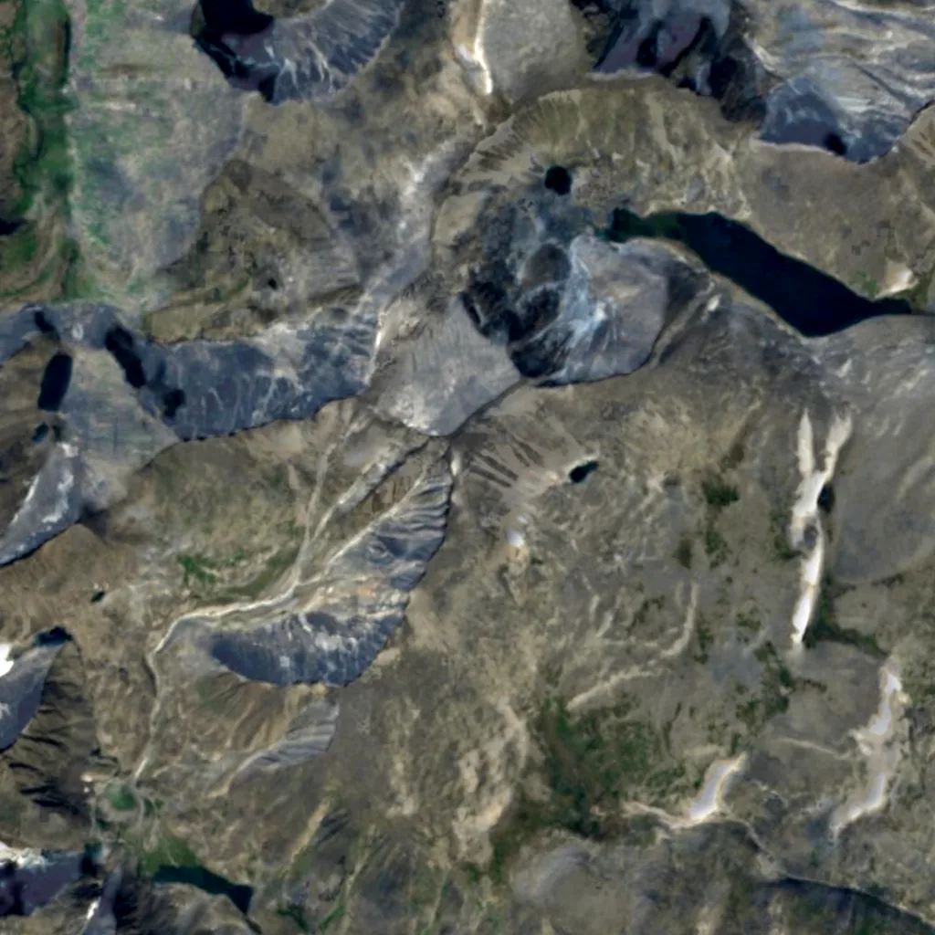 Mount Narodnaya seen from above (Sentinel-2)