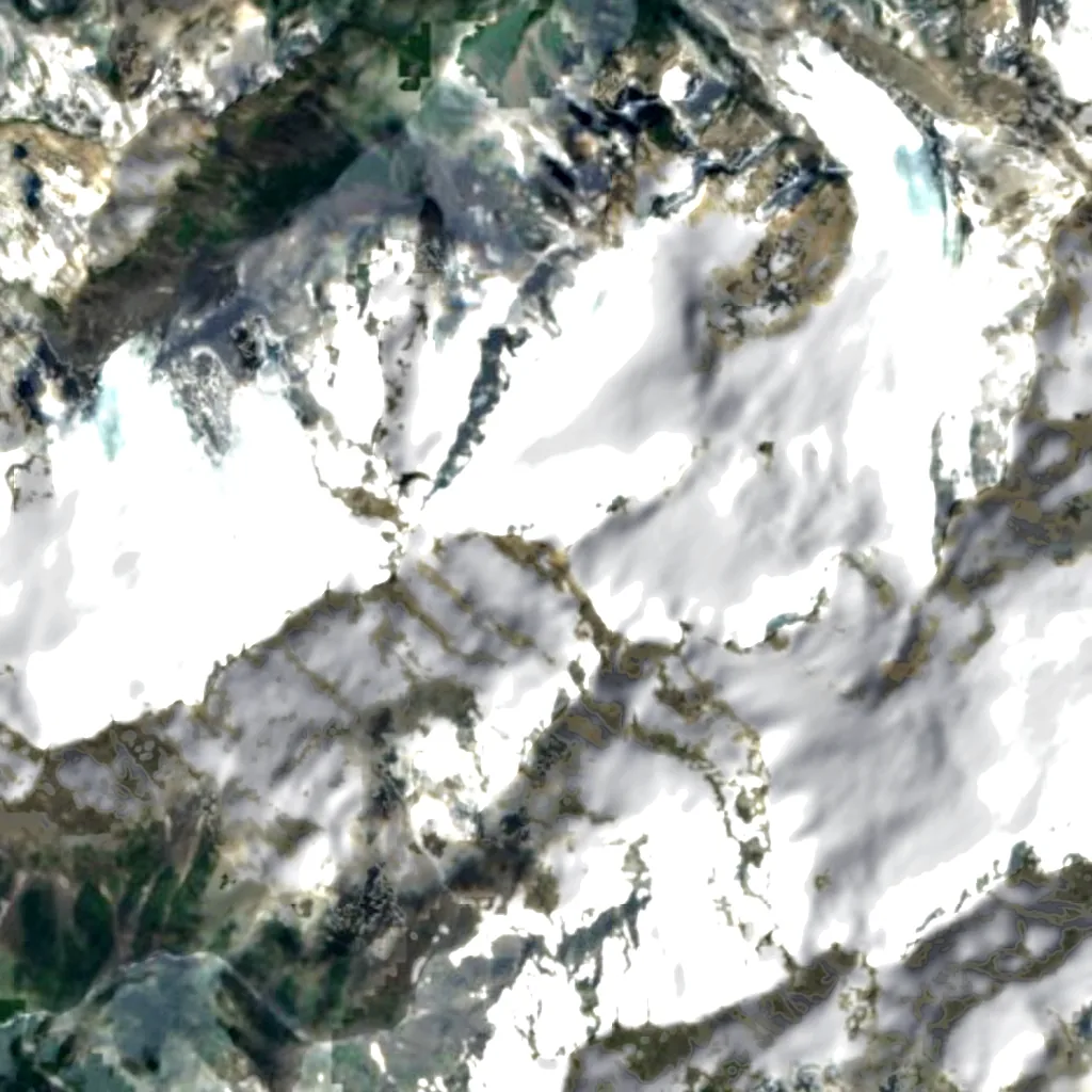 Mount Olympus seen from above (Sentinel-2)
