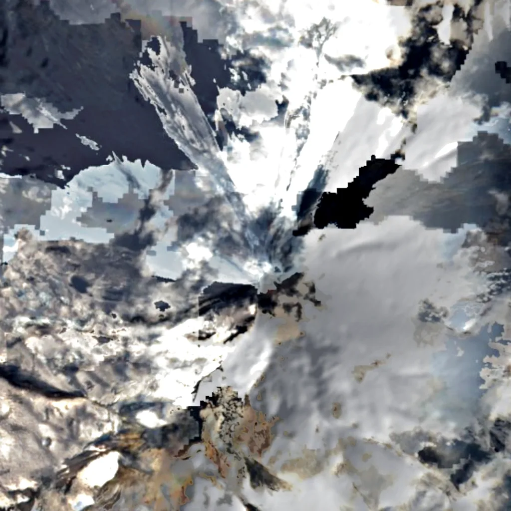 Mount Pavlof seen from above (Sentinel-2)
