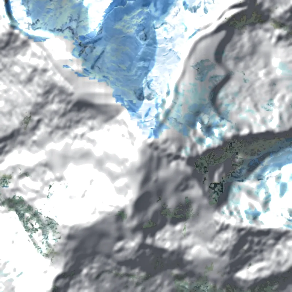 Mount Saint Elias seen from above (Sentinel-2)