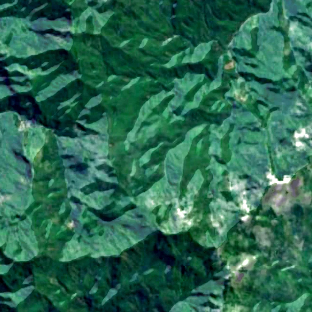 Mount Tabwemasana seen from above (Sentinel-2)