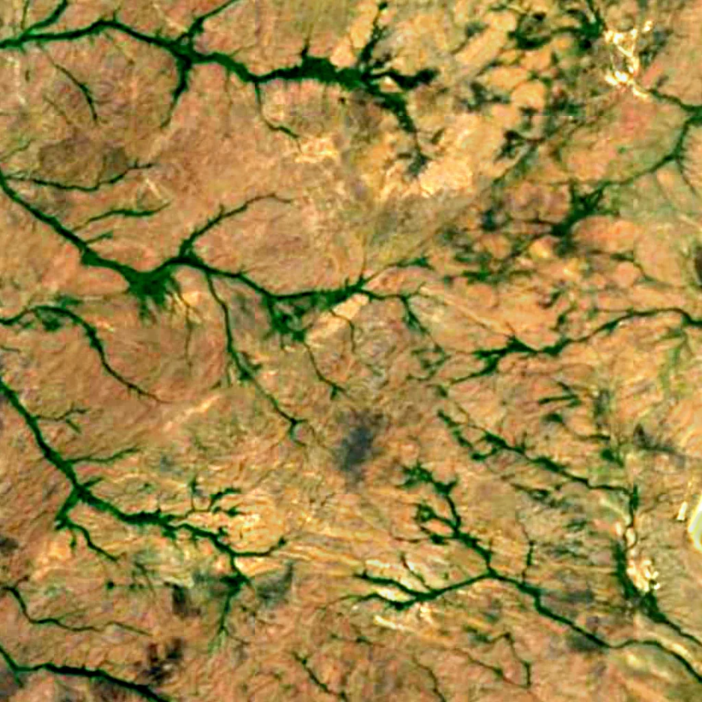 Mugalzhar seen from above (Sentinel-2)