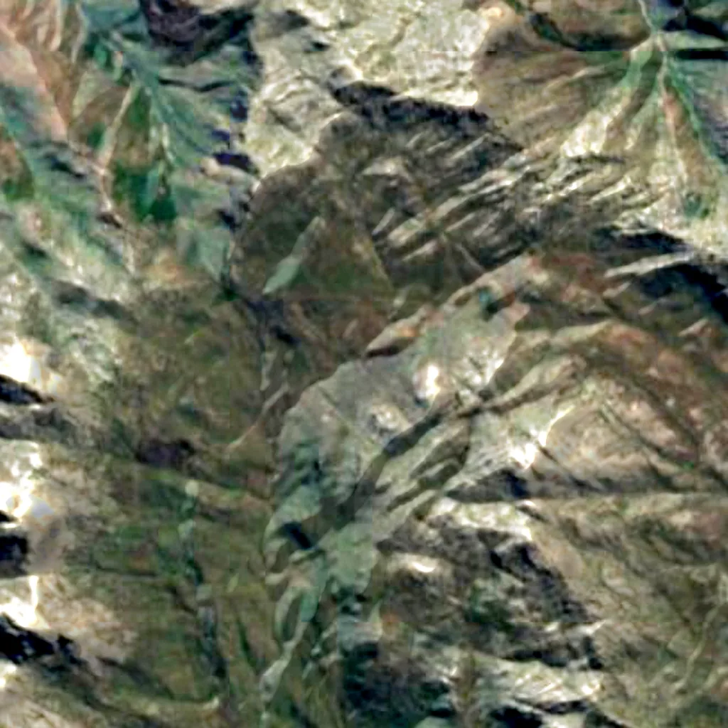 Mulanje Massif seen from above (Sentinel-2)