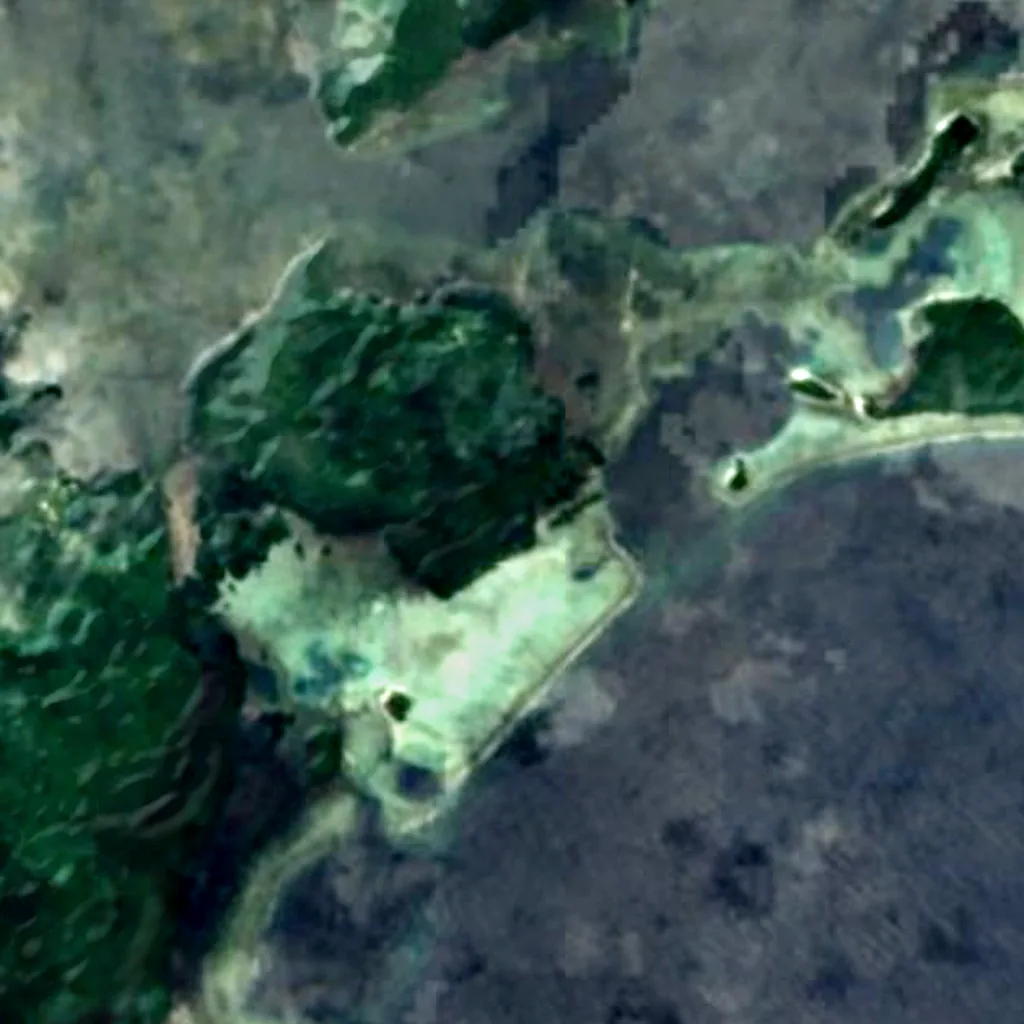 Nan Madol seen from above (Sentinel-2)