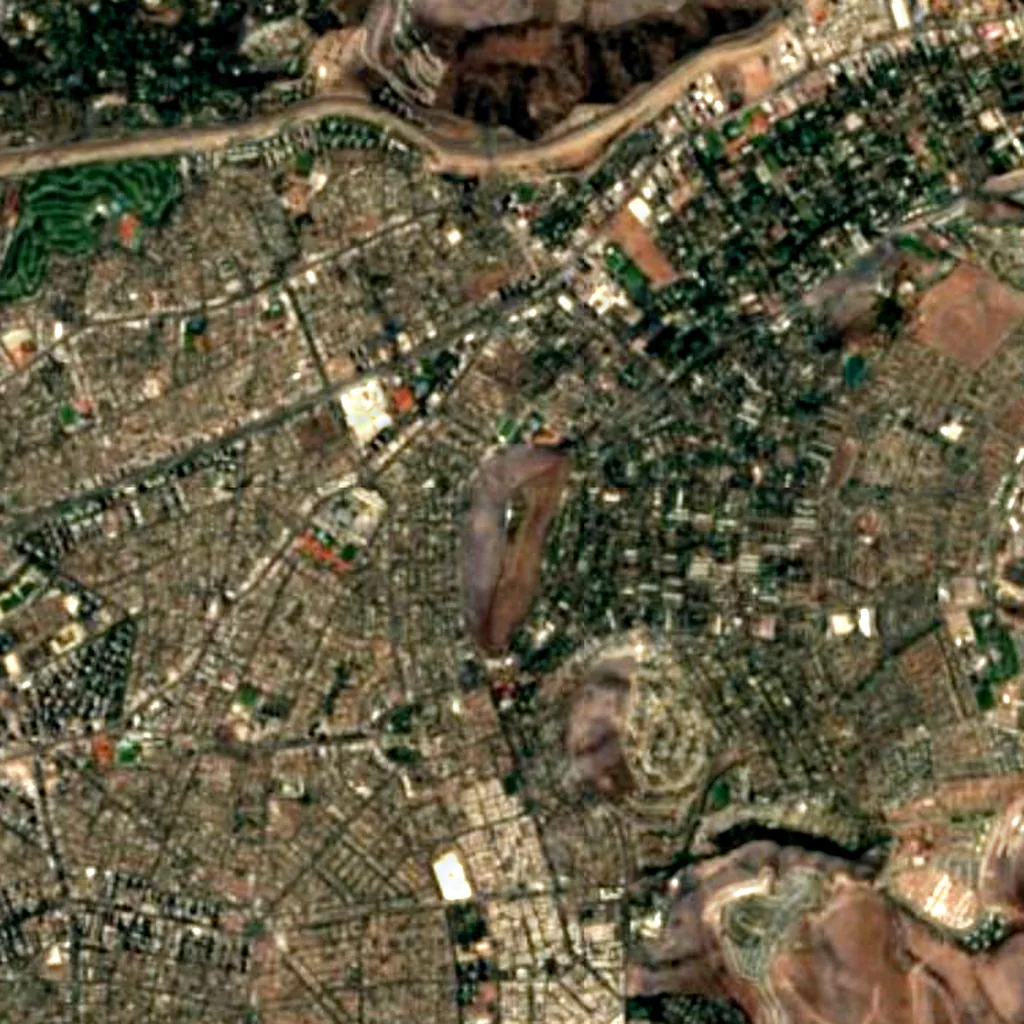 National Astronomical Observatory seen from above (Sentinel-2)