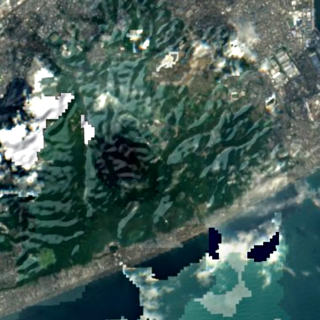 Nihondaira Observatory seen from above (Sentinel-2)