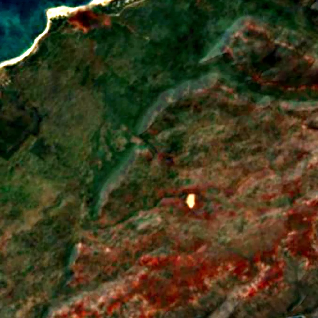 Niʻihau seen from above (Sentinel-2)