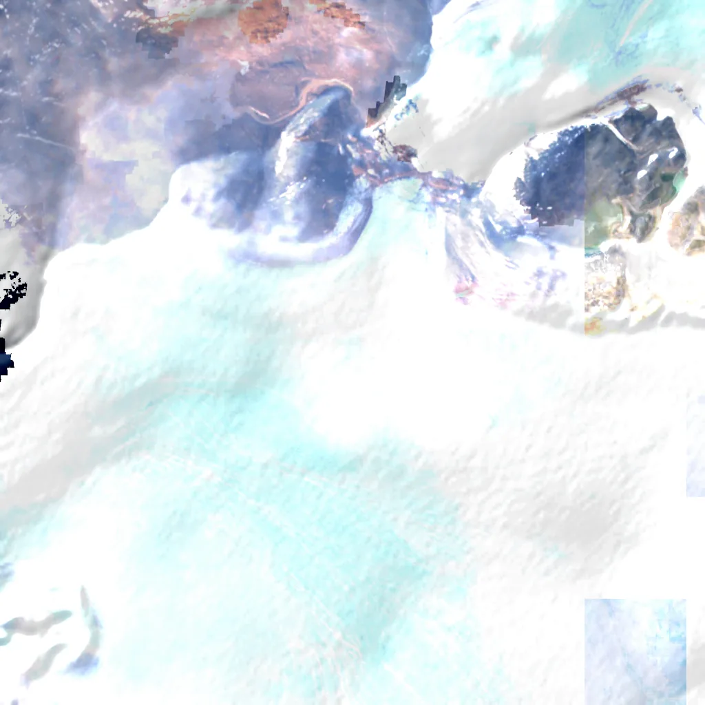 Nordaustlandet seen from above (Sentinel-2)