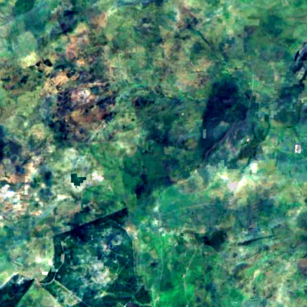 Northumberland National Park seen from above (Sentinel-2)