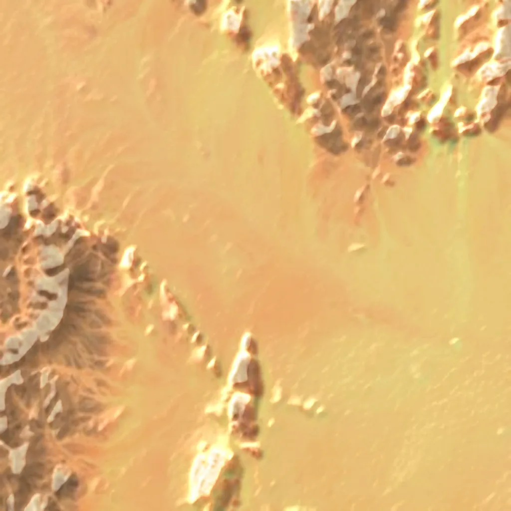 Nubian Desert seen from above (Sentinel-2)