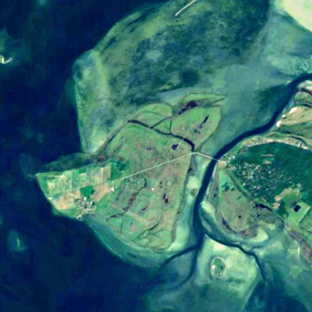Nyord seen from above (Sentinel-2)