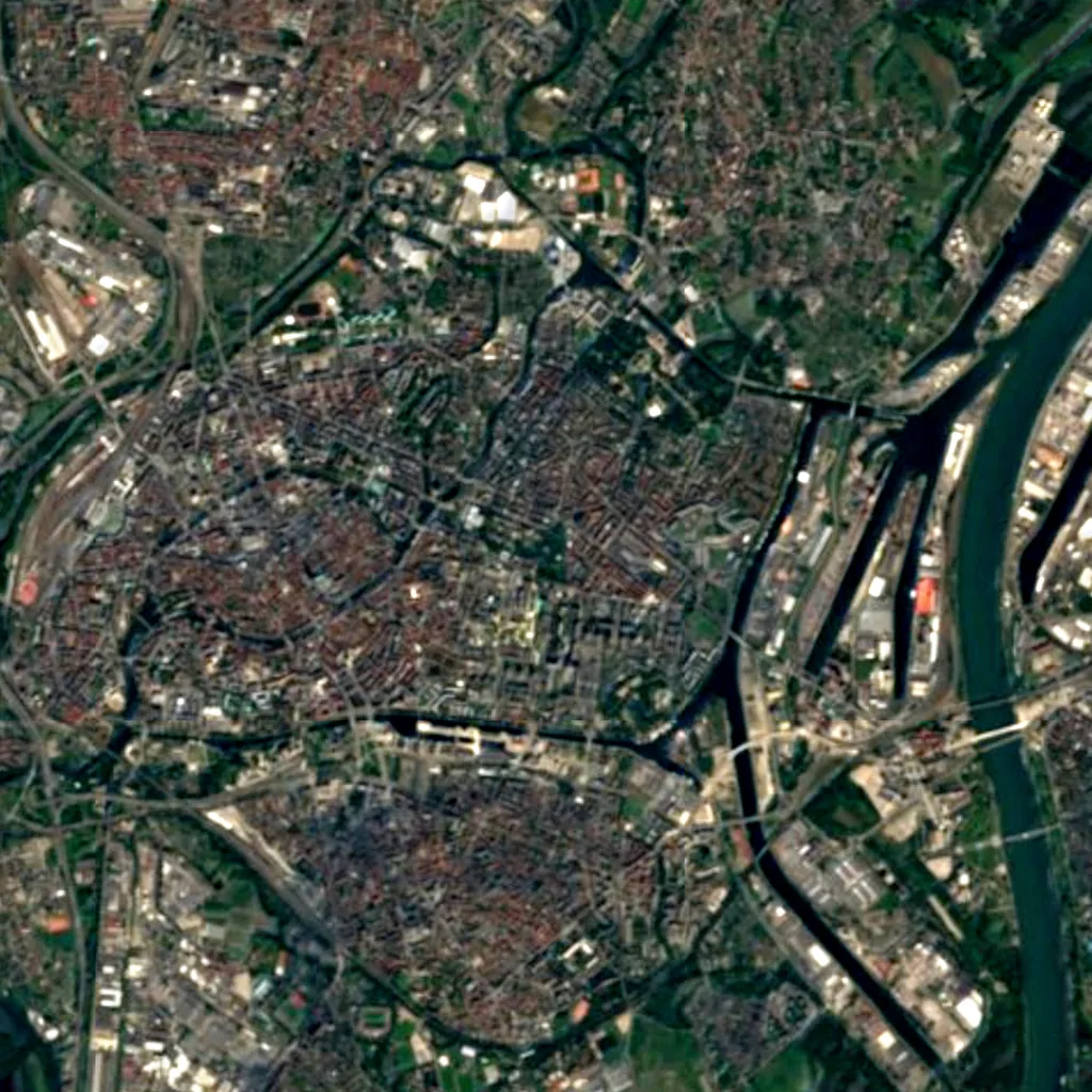 Observatory of Strasbourg seen from above (Sentinel-2)