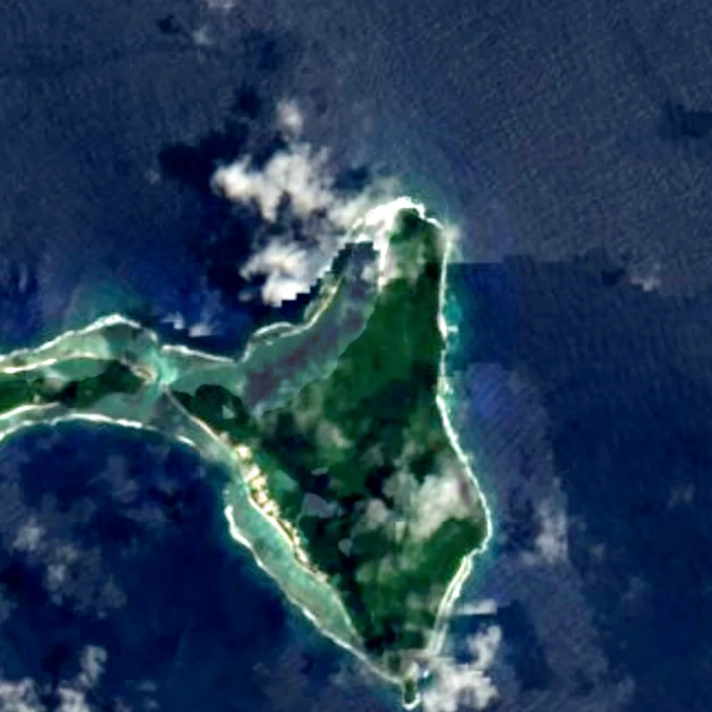 Ofu-Olosega seen from above (Sentinel-2)