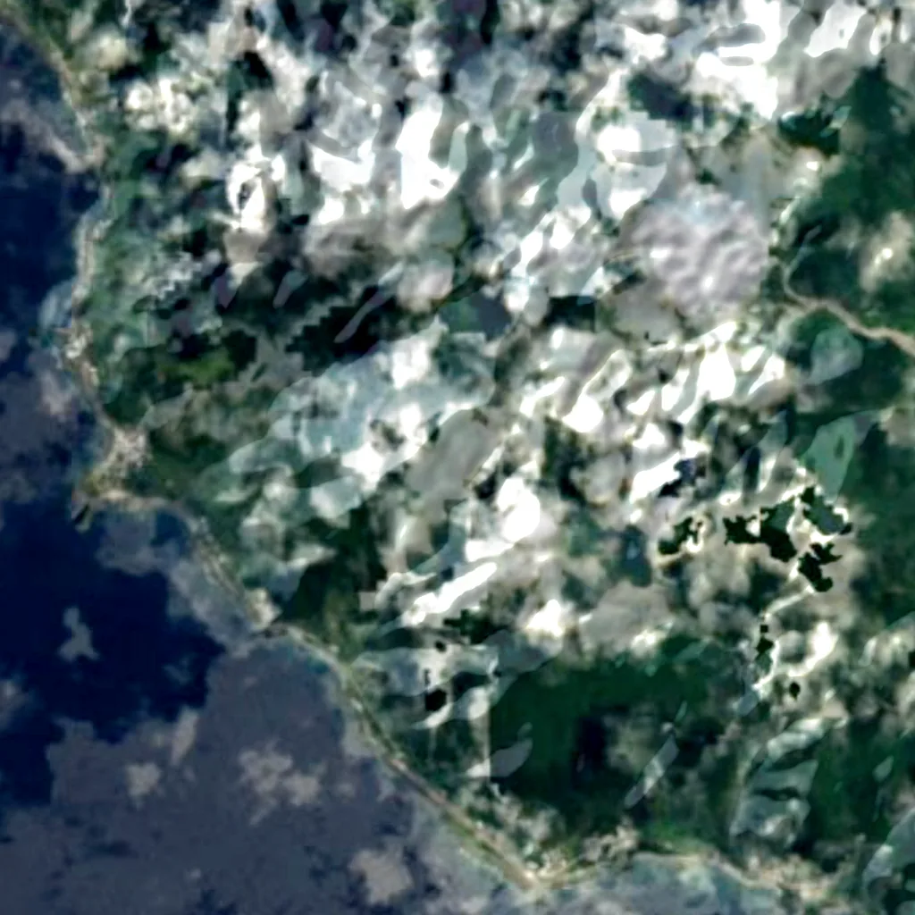 Orchid Island seen from above (Sentinel-2)